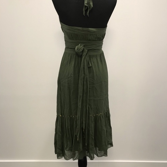 🔥 HOST PICK 🔥 BCBG Halter Dress in Hunter Green - Picture 7 of 11